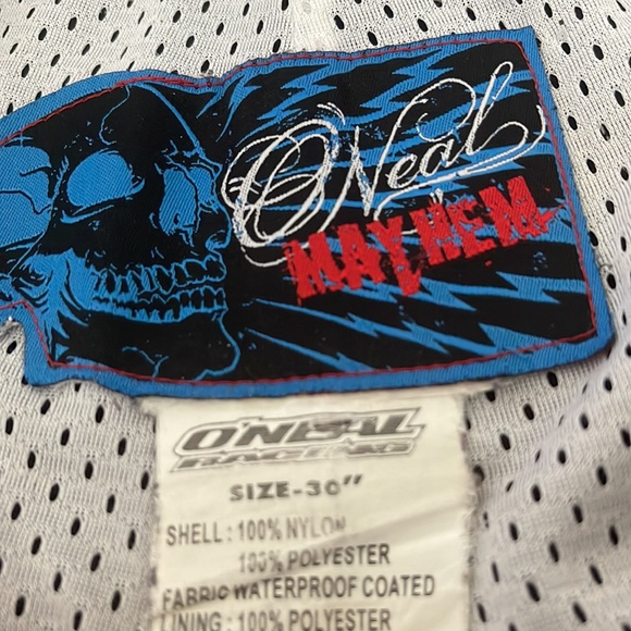 O.NEAL MAYHEM  MX MOTOCROSS Skull & wings printed RIDING  MOTO Pants size 30” - Picture 9 of 16